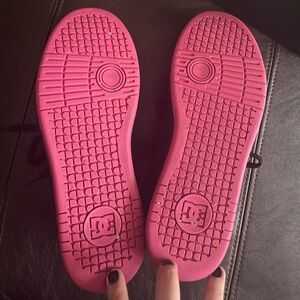 DC Manteca Black and Pink Skate Shoes